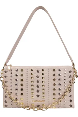 Gio Cellini Taske, Dame, Flerfarvet, ONE SIZE, Uld, Multifarvet Skuldertaske med Nitter