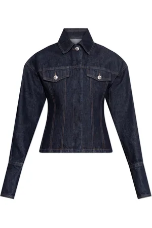 Sportmax Jakke, Dame, Blå, XS, Denim, Denim jakke Gange