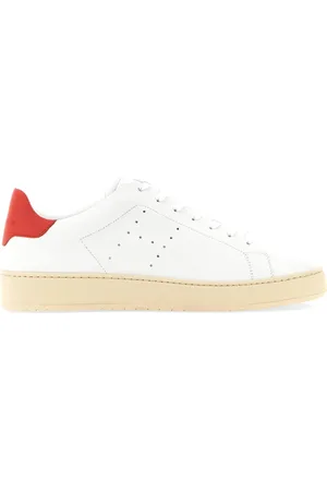Hogan Sko, Herre, Hvid, 40 1/2 EU, Læder, Hvide Sneakers med Lærdetaljer