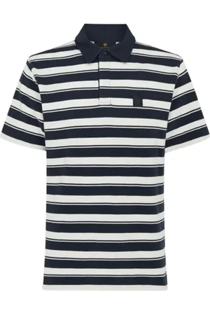 Belstaff Top, Herre, Blå, M, Bomuld, River Cotton Pique Dark Ink