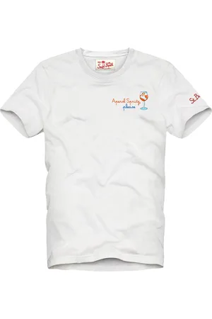 MC2 SAINT BARTH Top, Herre, Hvid, XL, T-shirts