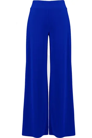 Joseph Ribkoff Bukser, Dame, Blå, S, Polyester, Wide Bukser