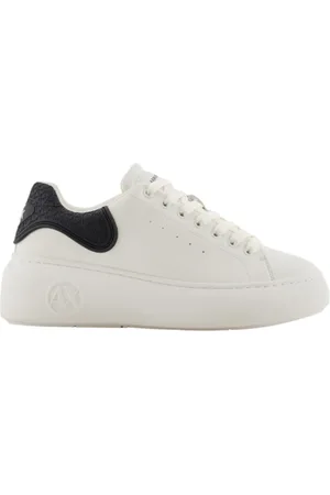 Armani Exchange Sko, Dame, Hvid, 39 EU, Polyester, Hvide damesneakers Moderne design