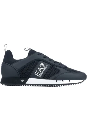 EA7 Sko, Herre, Blå, 39 EU, Polyester, Casual Sneakers til hverdagsbrug