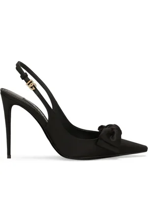 Dolce & Gabbana Sko, Dame, Sort, 36 EU, Læder, Sorte Ballerina Sko med Sløjfe