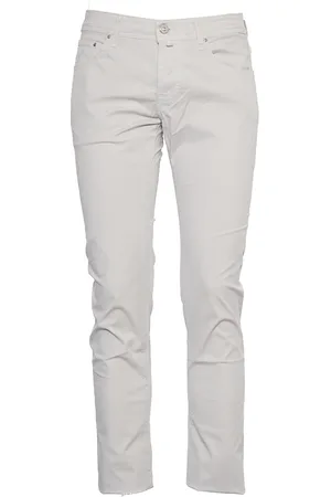 Jacob Cohen Jeans, Herre, Grå, W38, Bomuld, Slim Fit 5-Lomme Jeans