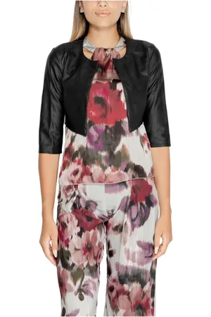 Rinascimento Jakke, Dame, Sort, L, Sort Polyurethan Blazer 3/4 Ærmer