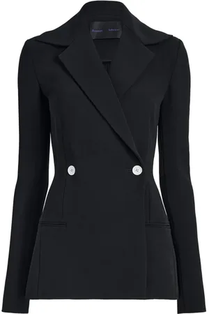 Proenza Schouler Jakke, Dame, Sort, XS, Marinejakke i Bi-Stretch Suiting
