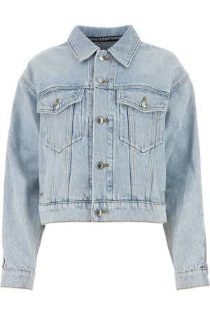 Alexander Wang Jakke, Dame, Blå, S, Uld, Stilfuld Denimjakke