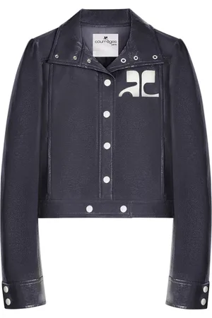 Courrèges Jakke, Dame, Blå, S, Vinyl Re-edition Jacket