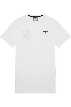 Aeronautica Militare Top, Herre, Hvid, L, Bomuld, Bomuld T-shirt