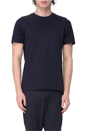 Manuel Ritz Top, Herre, Blå, M, Bomuld, Bomuld rund hals broderet logo t-shirt