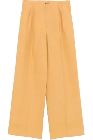 FORTE FORTE Bukser, Dame, Gul, XS, Linned, Chic Linnedbukser