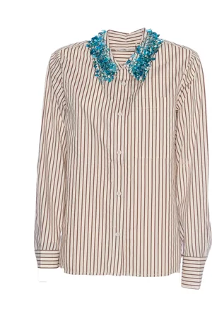 Essentiel Antwerp Bluser & Skjorter, Dame, , S, Bomuld, Rød Paillet Skjorte Combo