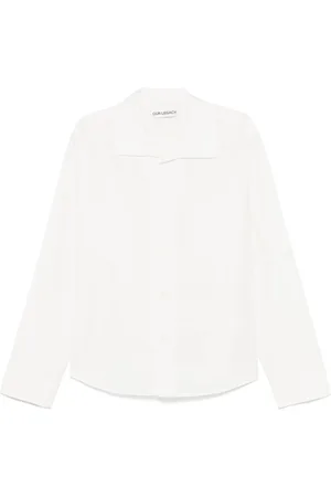 OUR LEGACY Bluser & Skjorter, Dame, Hvid, 5XL, Uld, Stilfuld Tragt Hals Skjorte