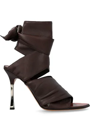 PARIS TEXAS Sko, Dame, Brun, 41 EU, Læder, Hælede sandaler Lorena