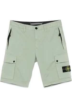 Stone Island Shorts, Herre, Grøn, W33, Afslappede Sommer Shorts