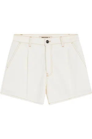 SEMICOUTURE Shorts, Dame, Hvid, W28, Denim, Denim Shorts med franske lommer