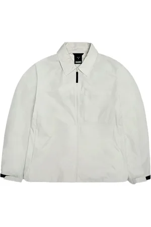 Rains Jakke, Herre, Grå, S, Uld, Åndbar Letvægts Overshirt