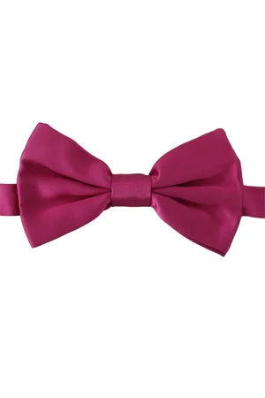 Dolce & Gabbana Tilbehør, Herre, Lyserød, ONE SIZE, Rosa Silke Justerbar Hals Sløjfe