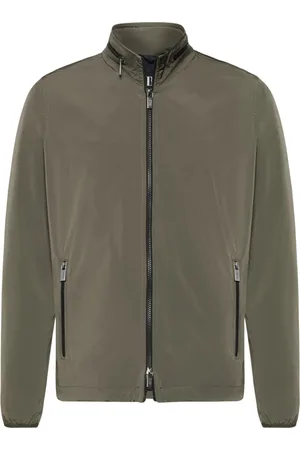 Boggi Milano Jakke, Herre, Grøn, XL, Nylon, Nylon Bomberstil