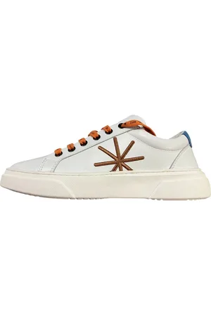 Manuel Ritz Sko, Herre, Hvid, 40 EU, Læder, Hvide lædersneakers med broderet logo