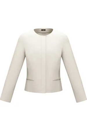 MARELLA Jakke, Dame, , L, Uld, Hvid Jakke med Moderne Design