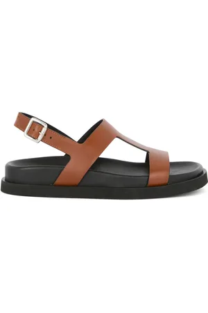 Guglielmo Rotta Sko, Dame, Brun, 40 EU, Læder, Brun Læder Sandaler til Kvinder