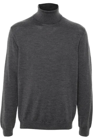 ZANONE Strik, Herre, Grå, 3XL, Højhalset Sweaters