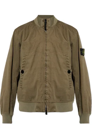 Stone Island Jakke, Herre, Grøn, S, Bomuld, Jakke med aftagelig lap