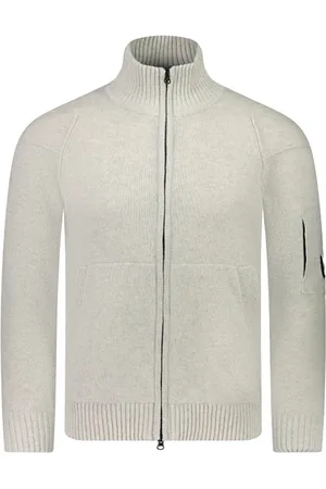 C.P. Company Strik, Herre, Hvid, M, Uld, Stilfuld Maglia til et trendy look
