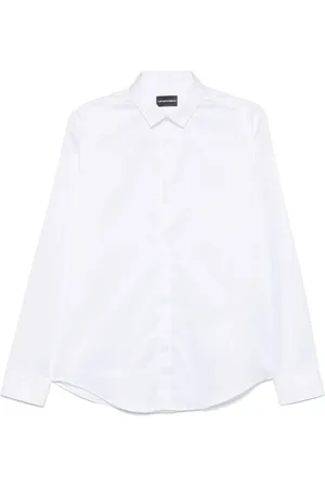 Emporio Armani Skjorte, Herre, Hvid, XL, Hvid klassisk skjorte