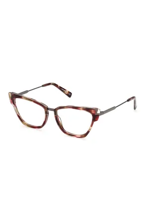 Dsquared2 Tilbehør, Dame, Flerfarvet, 53 MM, Uld, Stilfulde solbriller i burgundy farve