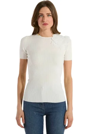 Elisabetta Franchi Top, Dame, , M, Broderet Blomstret Sweater