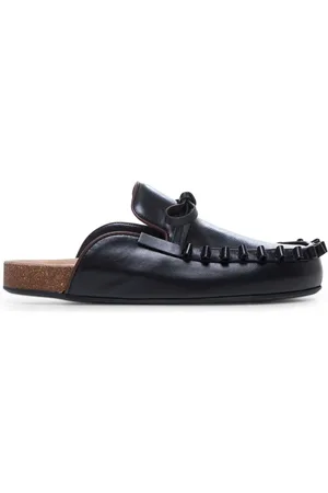 J.W.Anderson Sko, Dame, Sort, 37 EU, Læder, Bow Flat Sandaler