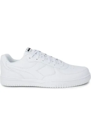 Diadora Sko, Herre, Hvid, 43 EU, Læder, Hvid Læder Sneaker Forår/Sommer Kollektion