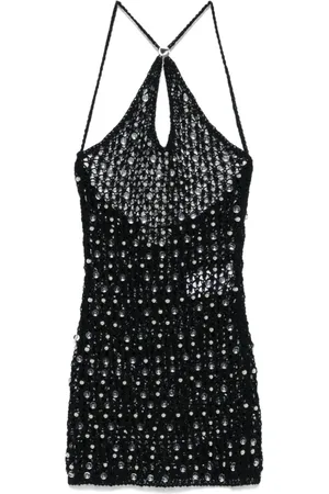COPERNI Top, Dame, Sort, S, Bomuld, Sort Perlestrikket Kjole