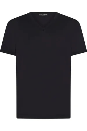 Dolce & Gabbana Top, Herre, Blå, L, Bomuld, Afslappet Bomuld T-Shirt