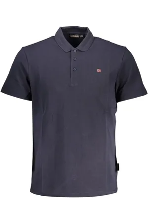 Napapijri Top, Herre, Blå, M, Bomuld, Bl Polo med Emblematiske Detaljer