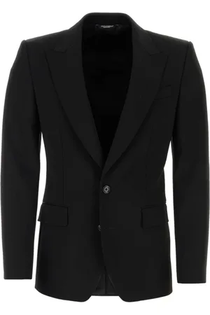 Dolce & Gabbana Jakkesæt, Herre, Sort, M, Uld, Stilfulde Blazere og Veste Kollektion