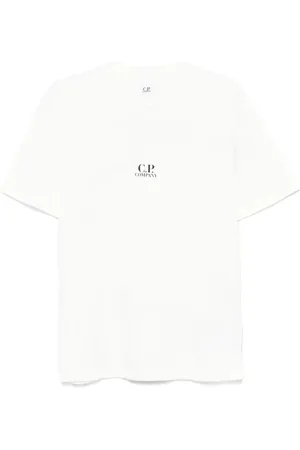 C.P. Company Top, Herre, Hvid, XL, Hvid Gaze Kortærmet T-shirts