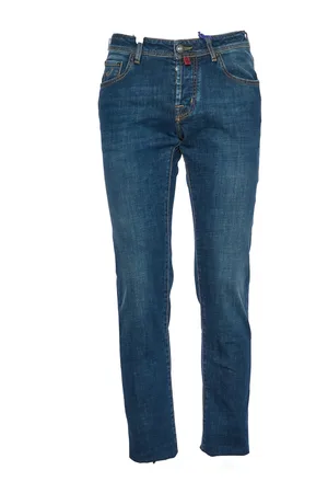 Jacob Cohen Jeans, Herre, Blå, W38, Denim, Vintage-inspireret slim fit denim jeans