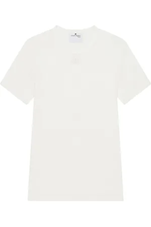 Courrèges Top, Herre, Hvid, L, Hvide Crew Neck T-shirts og Polos