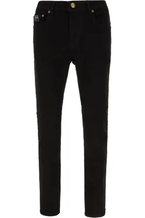 VERSACE Jeans, Herre, Sort, W35, Denim, Klassiske Denim Jeans til Hverdagsbrug