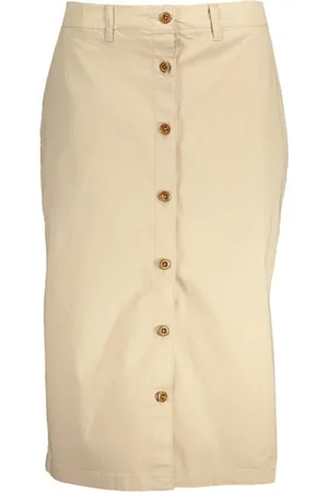 GANT Nederdel, Dame, , XS, Lang Nederdel med Knapper og Lommer