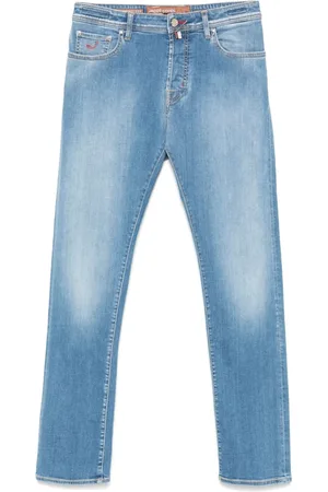 Jacob Cohen Jeans, Herre, Blå, W31, Bomuld, Bard Slim-fit Jeans