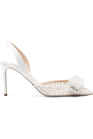 Aquazzura Sko, Dame, Hvid, 37 1/2 EU, Elegante Slingback Pumps i Off