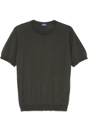 DRUMOHR Strik, Herre, Grøn, 3XL, Bomuld, Pastel Grøn Bomuld Crew Neck Sweater