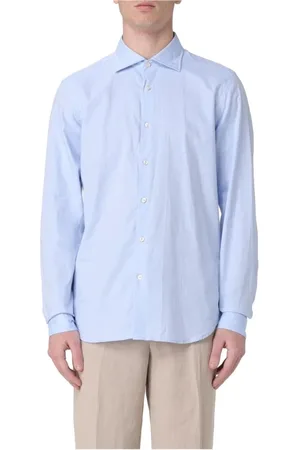 Manuel Ritz Skjorte, Herre, Blå, 6XL, Bomuld, Casual Bluser