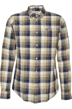 Barbour Skjorte, Herre, Flerfarvet, S, Grønne Casual Skjorter